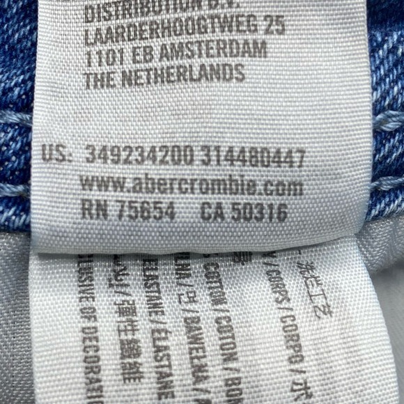 Hollister Ultra High-Rise Mom Block Denim Jean Shorts Size 7 - Picture 7 of 10